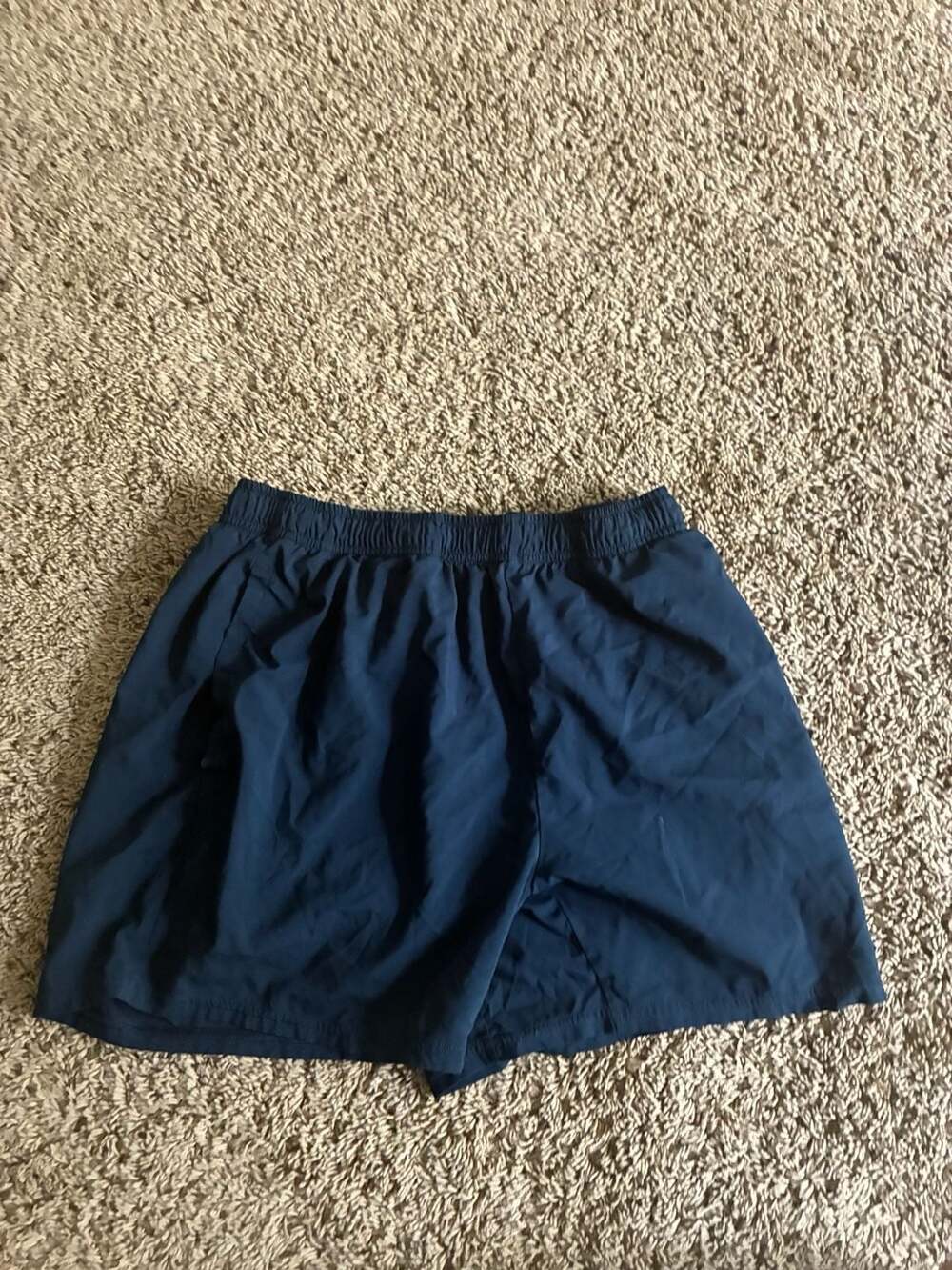 Gymshark Navy Blue Athletic Training Shorts with Drawstring